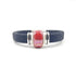 Black Cork Red Porcelain Bracelet